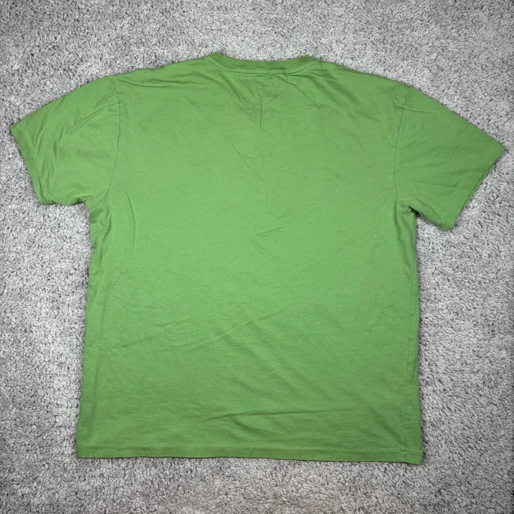 Polo Ralph Lauren Shirt Mens Medium Short Sleeve Vneck Tee Pink Pony Classic